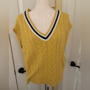 Wild Fable Yellow V-Neck Sweater